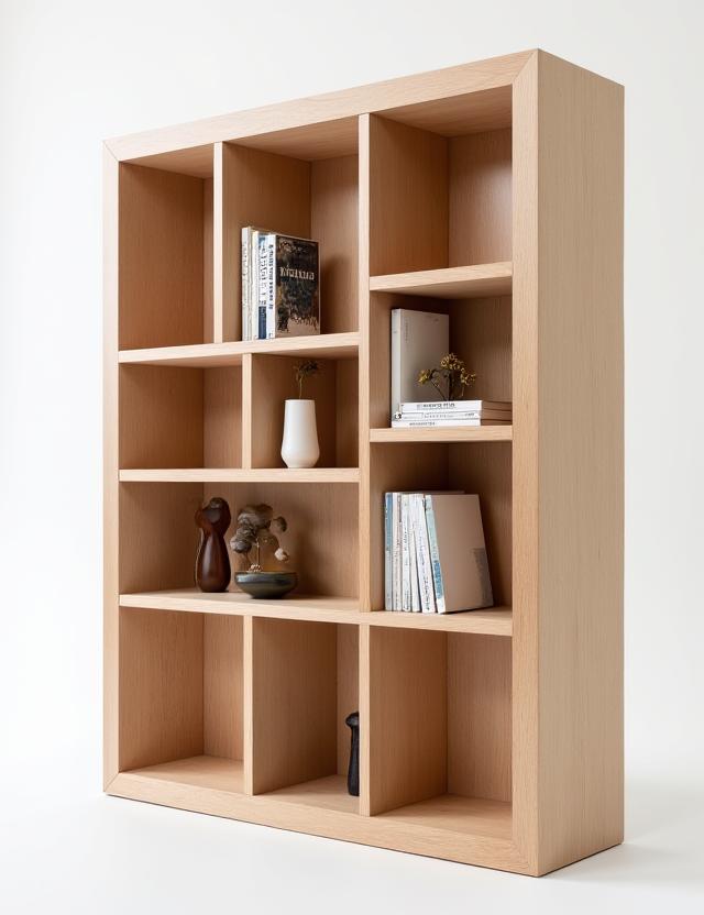 Estante de Livros Assimétrica